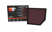 K&N filter front packaging showing product for easy identification and quick upgrade