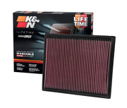 K&N front view of filter showing shape and fit benefit