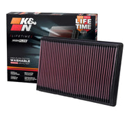 K&N front packaging showing model 33-2247 and quick benefits