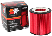 K&N HP-7014 front view showing cartridge design and direct-fit benefit
