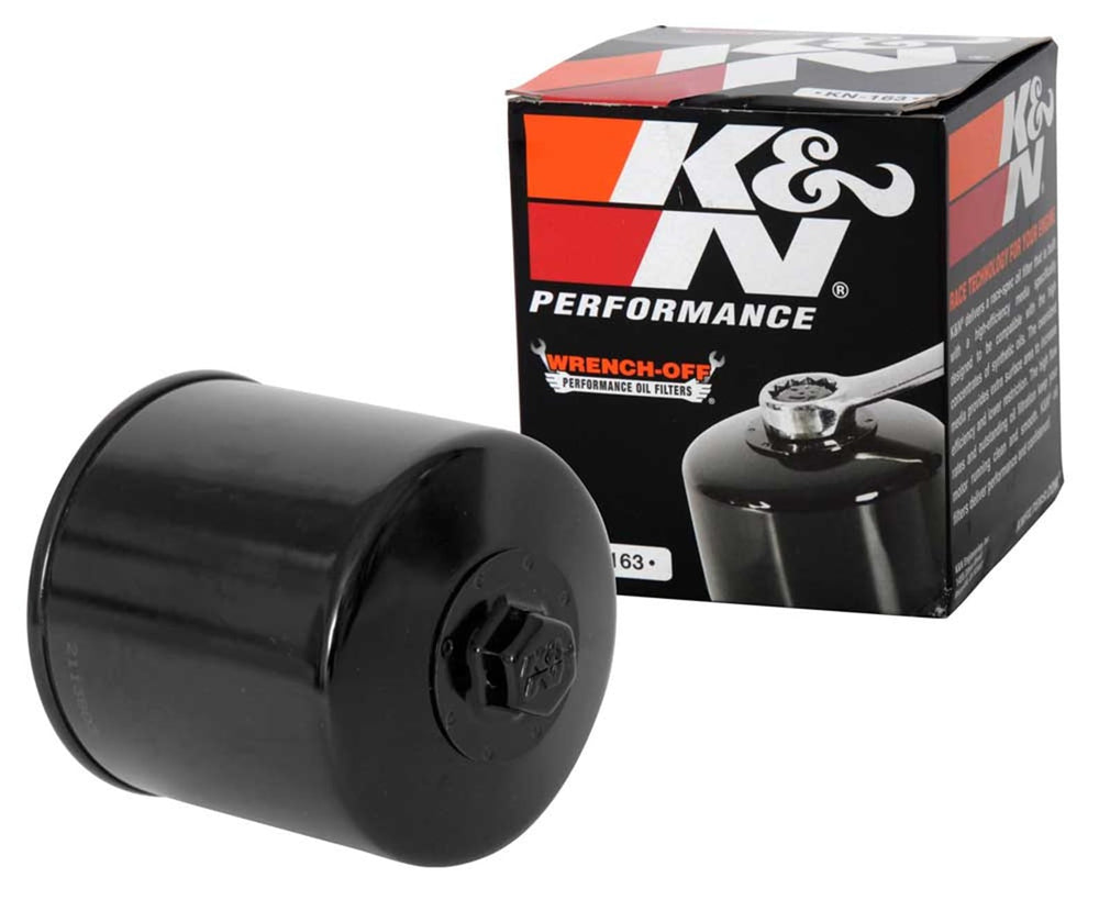 K&N KN-163 front view showing robust housing and fitment benefit