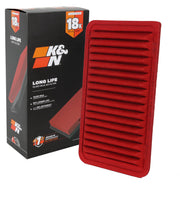 K&N KNA-2260 front view showing durable frame and shape for easy fit