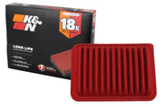 K&N KNA-2370 front view showing filter shape and fit benefit