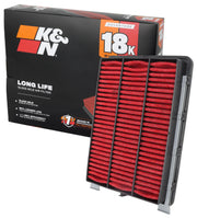K&N front view of KNA-5046 filter showing fit and airflow benefit