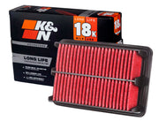 K&N KNA-5145 front view showing durable frame and pleated media benefit longevity