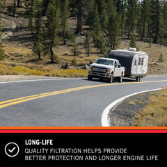 K&N PF-2000 mounted in vehicle demonstrating direct-fit installation benefit