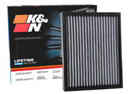 K&N front packaging showing VF2049 filter and quick-install benefit