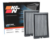 K&N VF2064 front view showing filter and benefit of reusable design