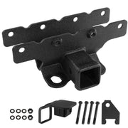 KANGIKX front view of rear receiver installed on Wrangler showing clean fit and strength