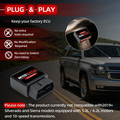 KARCOCA plugged into vehicle OBDII port demonstrating no‑tool installation advantage