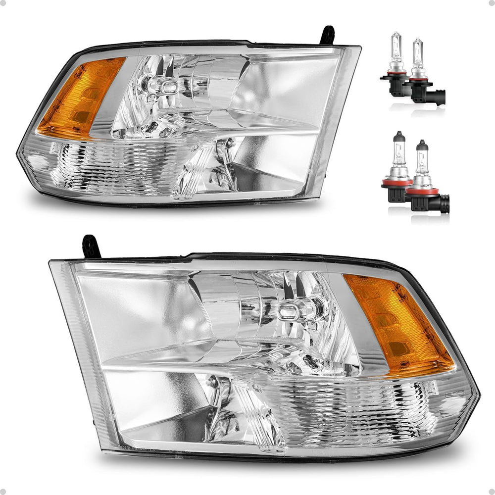 KarSpareHub front view pair headlights showing fit and finish benefit