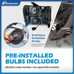 KarSpareHub headlight installed on Sierra demonstrating straightforward replacement benefit