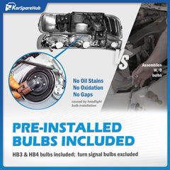 KarSpareHub headlight installed on a Chevy Silverado restoring factory appearance