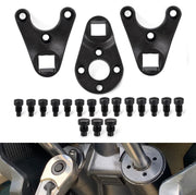 KARTONMOTOR front view of three-piece wrench set showing all tools and sizes, durable finish