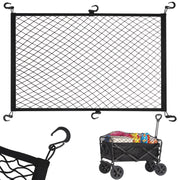 Kaskawise front view of cargo net fitted on wagon shows secure containment