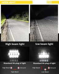 KASLIGHT installed on Jeep Wrangler demonstrating improved night illumination and fit