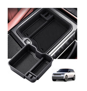 Katorn front view of console organizer showing clean fit and improved storage