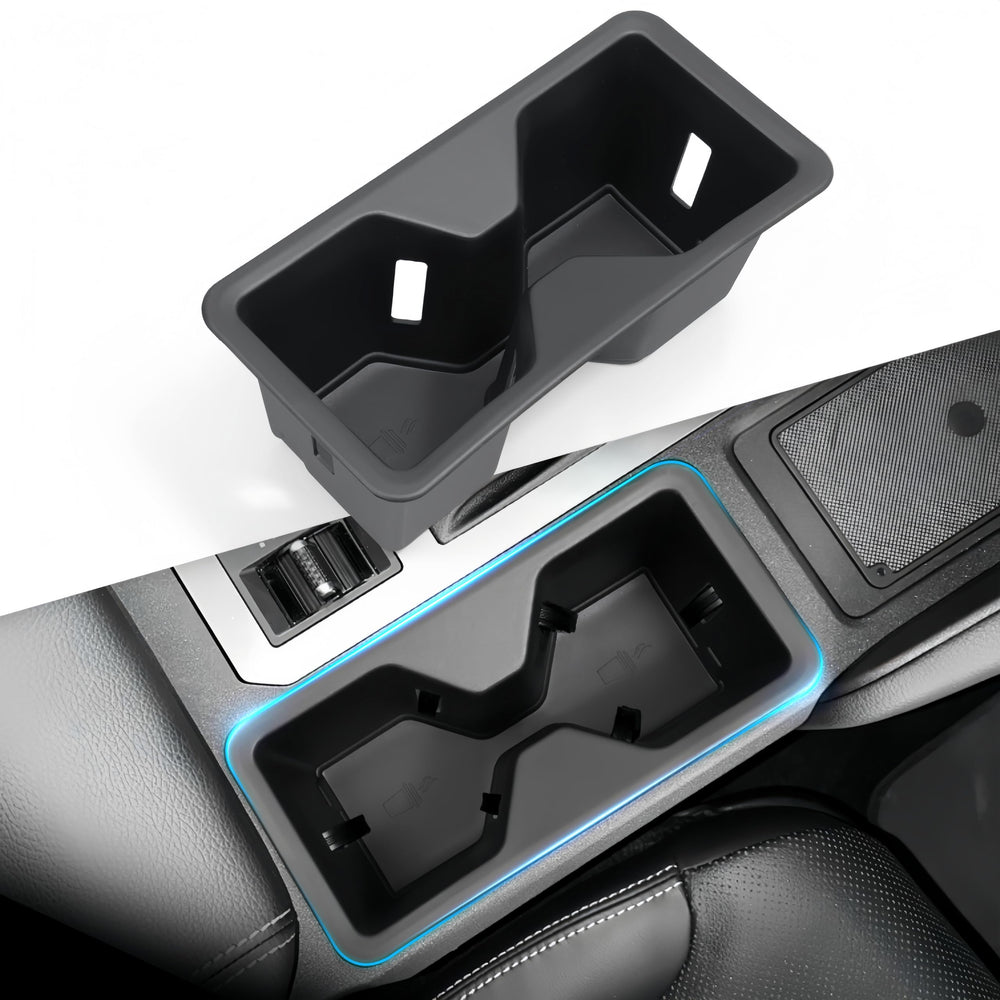 KATORN front view of cup holder insert showing precise fit and protection