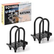 KATUNA front packaging showing full U-bolt kit and included hardware for quick replacement