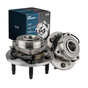 KAX front hub assembly front view shows durable construction and fitment benefit