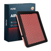 KAX front packaging showing filter and fitment, clear vehicle compatibility benefit