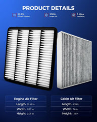 KAX cabin filter charcoal layer close-up reducing odors inside cabin