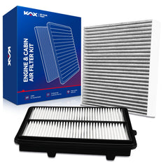 KAX front packaging showing both engine and cabin filters for quick purchase