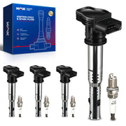 KAX front packaging showing coils and plugs, clear fitment information benefit