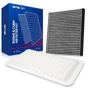 KAX front packaging kit showing both engine and cabin filters benefits easy maintenance