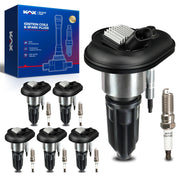 KAX front packaging showing full 6-coil and 6-plug kit, reliable replacement