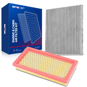 KAX front packaging showing both engine and cabin filters and clear fitment