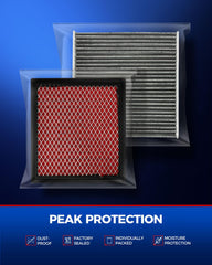 KAX engine filter installed in engine bay, ensures correct fit and airflow