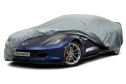 kayme front view fitted on Corvette showing full protection and clean fit