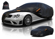 kayme cover front packaging showing fit for Mercedes CLK, protects paint