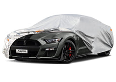 kayme front view on Mustang showing full coverage and protection