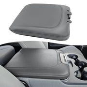 KBH front view of gray console cover showing fitted look and restored finish