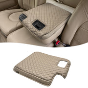 KBH front view beige armrest cover showing tailored fit and protection