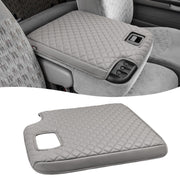 KBH front view gray console cover adds comfort and protects lid