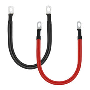 KEDAKEJI front view of red and black 2 AWG cables showing neat pair and benefits