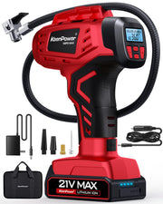 KeenPower front view showing compact handheld design and gauge for easy storage