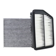 Kefly front packaging showing both engine and cabin filters benefits clean replacement