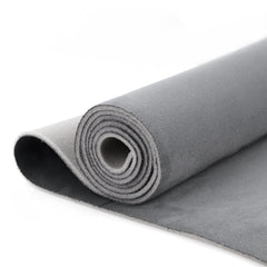 Kefly front view of gray suede headliner panel showing full sheet and edges, ideal for roof replacement