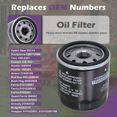 Kefly oil filter side label closeup highlighting model compatibility benefit