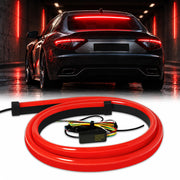 Keiurot front view of 40-inch LED strip showing clean lens and bright red benefit visibility