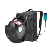 KEMIMOTO front view showing overall backpack design and capacity benefit