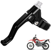 KEMIMOTO front view of short clutch lever showing compact profile and improved control