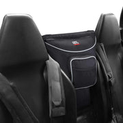 KEMIMOTO front view of center storage bag showing organized pockets and benefit of easy access