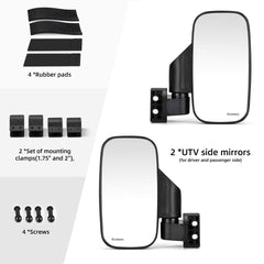 KEMIMOTO center mirror bracket close-up with anti-slip pads for secure fit