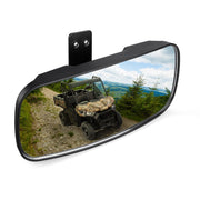 KEMIMOTO center mirror front view showing wide reflective surface and improved visibility