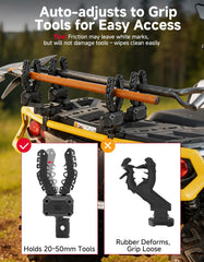 KEMIMOTO clamp detail highlighting self-clamping security advantage